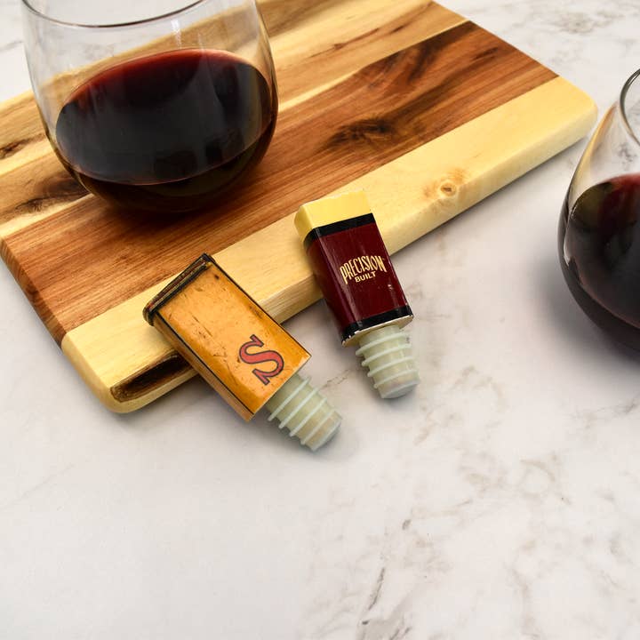 Racquet Inc - Wholesale Wine Stopper - Antique Wooden Tennis Racquet Wine Bottle Stopper2