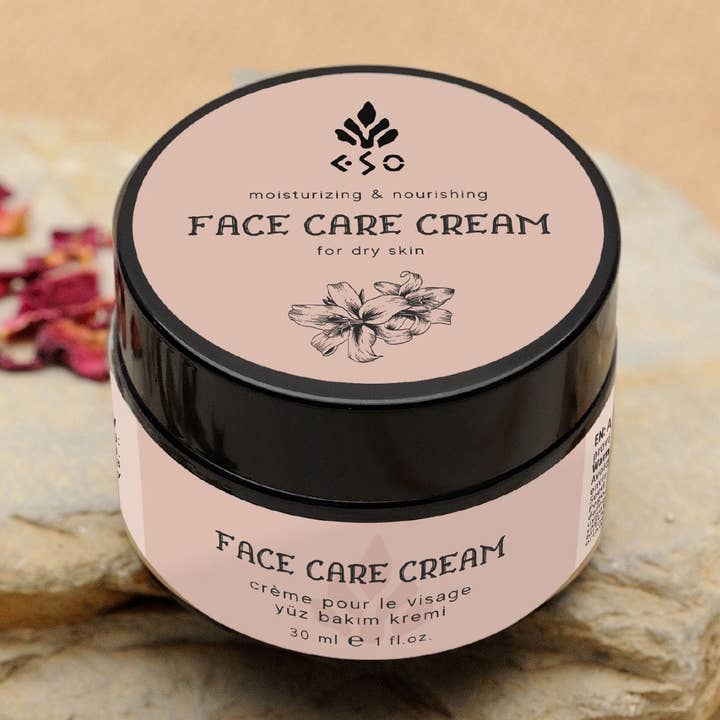 Organisk rose ansigtscreme, rose, immortelle og squalane for engroshandel hos Eso Botanicals