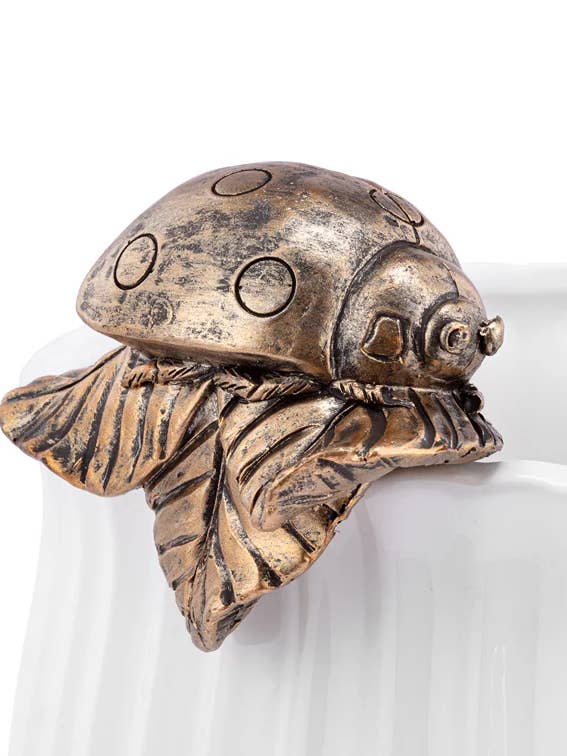 Ladybug Planter Accent • Garden Pot Clip Item #17133 for wholesale by Napco