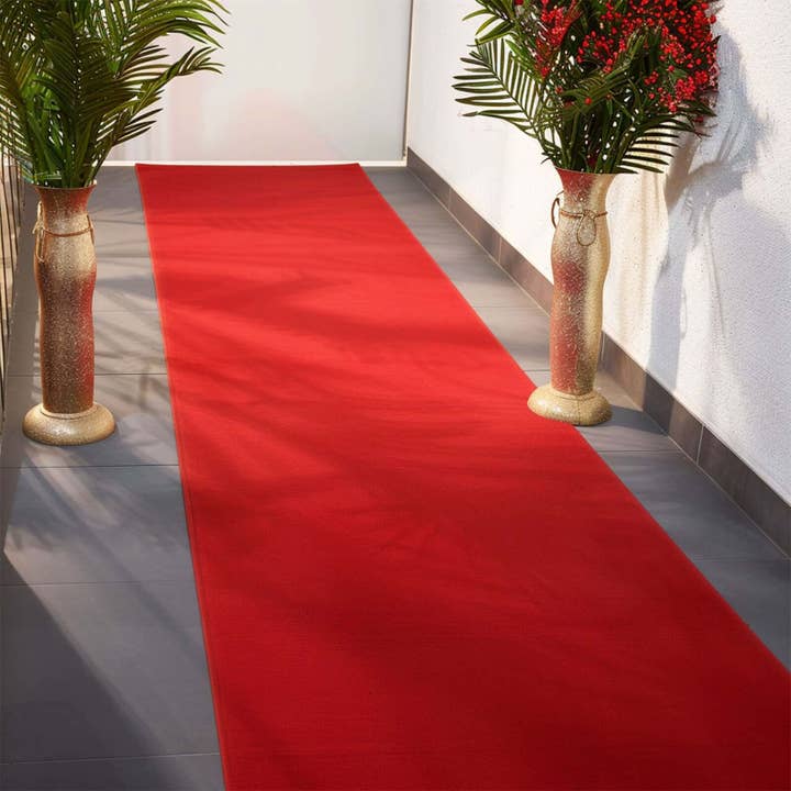 Tapis de couloir rouge pour événement de fête - 3x164 pieds pour la vente par home mart goods