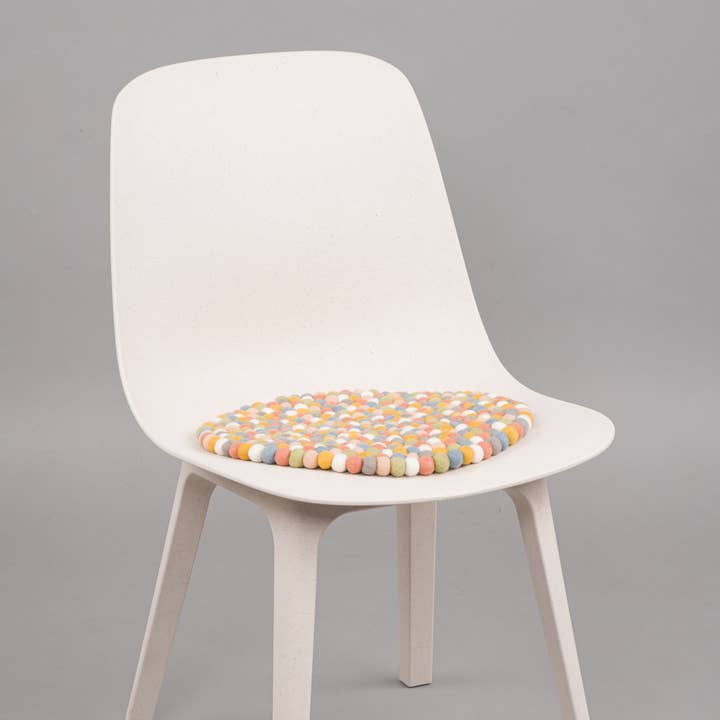 myfelt - Vente Coussins de chaise - Coussin de siège boule en feutre - Ø 36 cm - Liese 100 % laine1