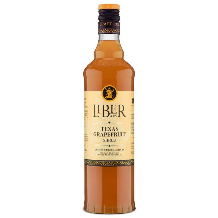 Texas Grapefruit Shrub for wholesale by Liber & Co.