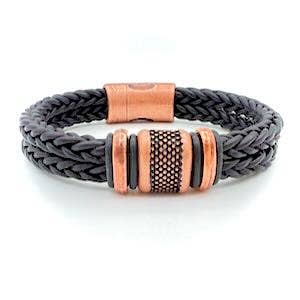 Montana Leather Designs - Wholesale Woven/Braided Bracelet - WI Outrigger Bracelet1