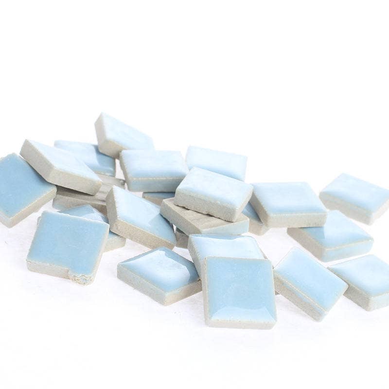 Factory Direct Craft - Venta al por mayor Flores artificiales - Bolsita de 25 mini azulejos de mosaico de cerámica 19 mm - Color a elegir0