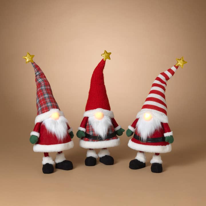 Gerson Christmas 22.83"H B/O Lighted Bobbling Plush Holiday for wholesale by The Gerson Companies