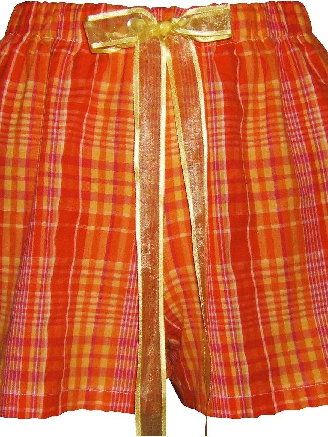 Caleçon de pyjama à carreaux ludiques pour la vente par Unusual Babe Undercover