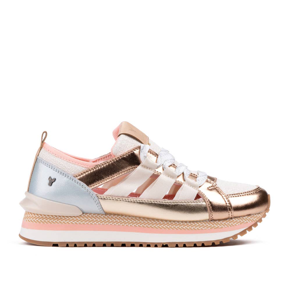 Bronze Bronze-colored women's sneakers - Hale for wholesale on Faire