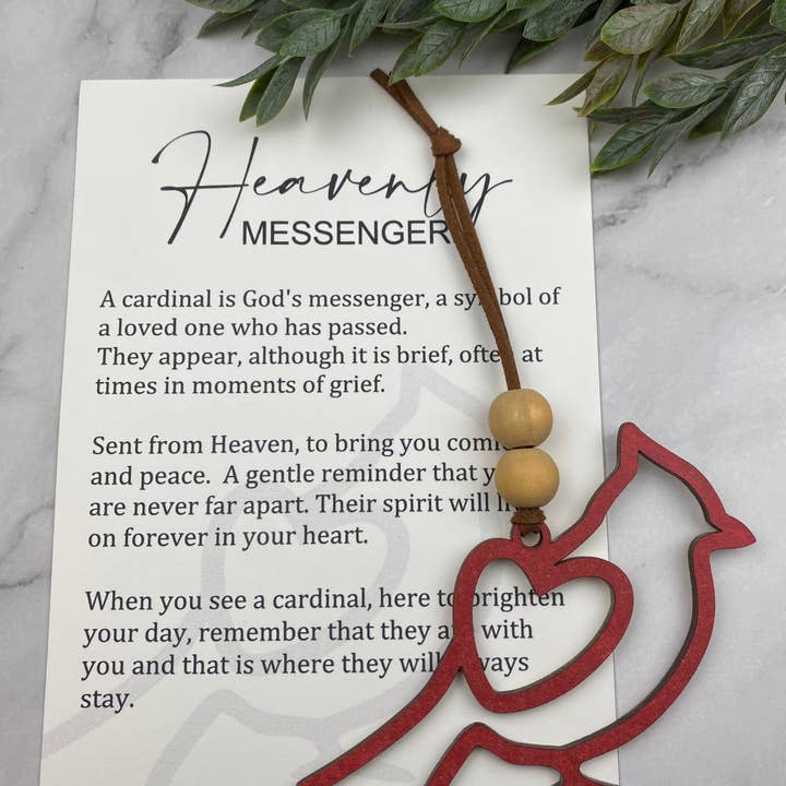 Heavenly Messenger Story Card Ornament for wholesale by Oak & Willow