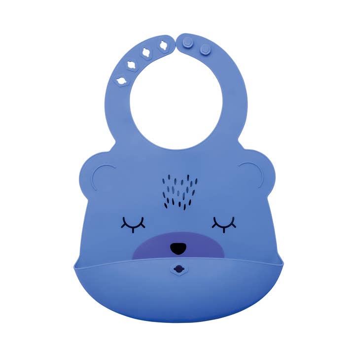 Babador de silicone TINY TWINKLE Indigo Bear por atacado de Idea Gioconda