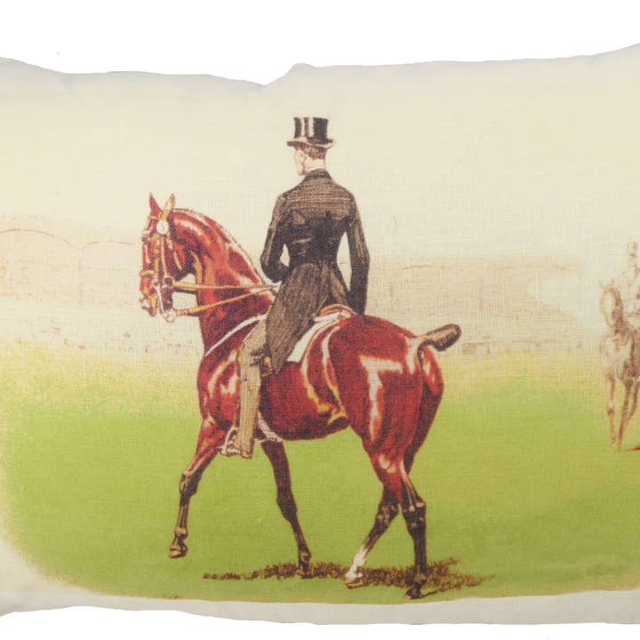 Equestriano/adestramento com Almofada de Linho Masculino Cavaleiro por atacado de Ox Bow Decor