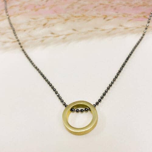 O Circle Choker Necklace for wholesale by Santore Jewelry Company