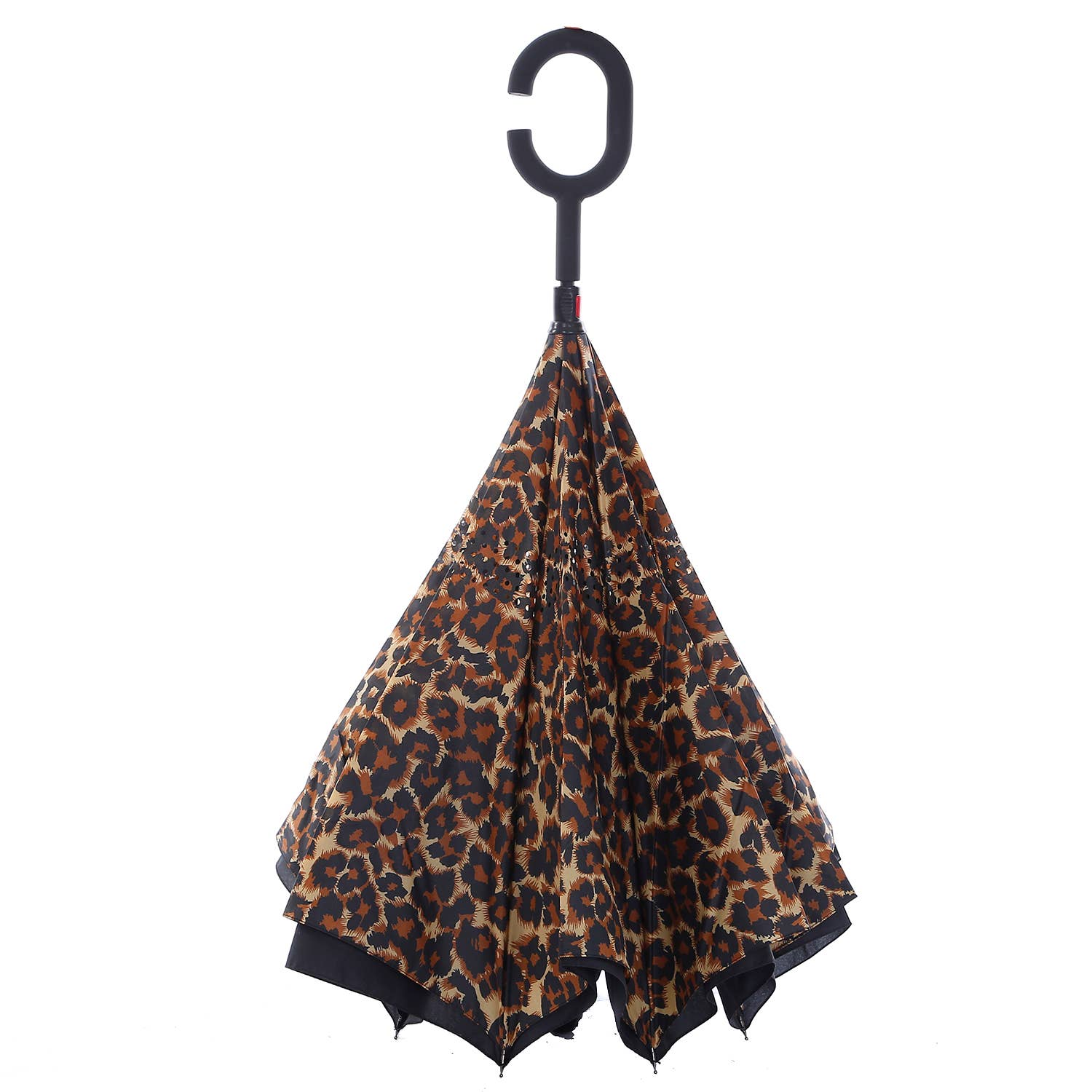 PEACH ACCESSORIES - Wholesale Umbrella - Women's - F716-2 upside down umbrella in Leopard print1