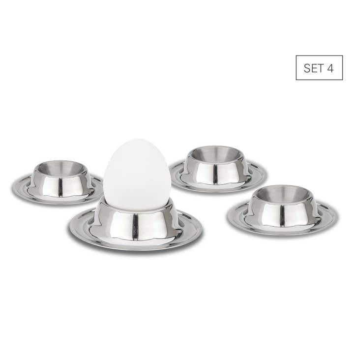 Conjunto de 4 Porta-ovos de Aço Inoxidável por atacado de Karl Weis