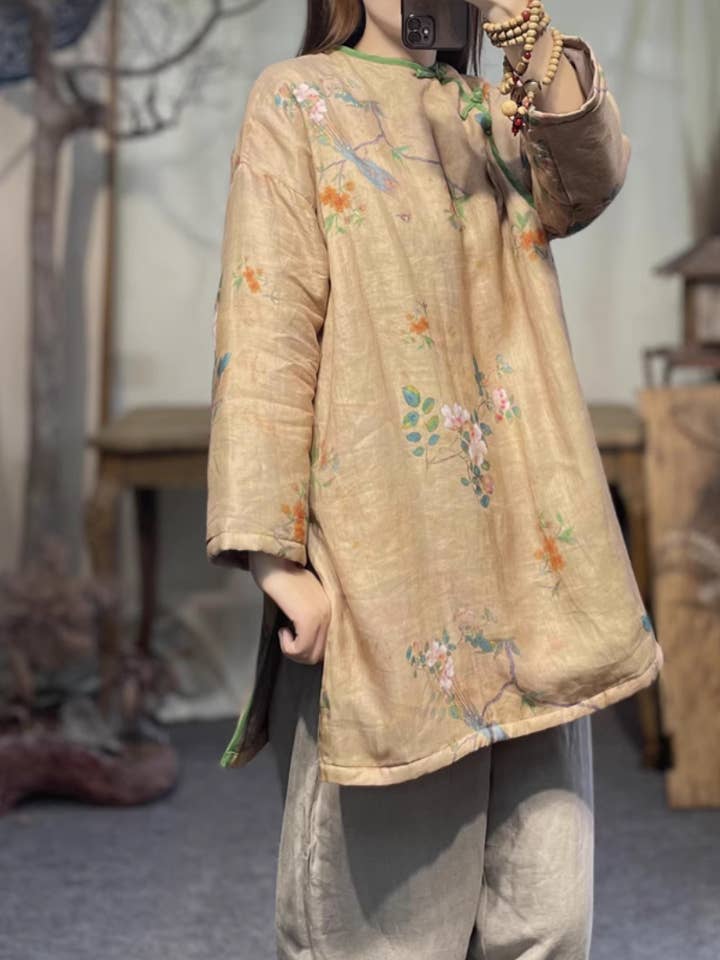 Women's Royal Elegance Digital Printed Mid-Length Shirt Dress for wholesale by StyleGalX