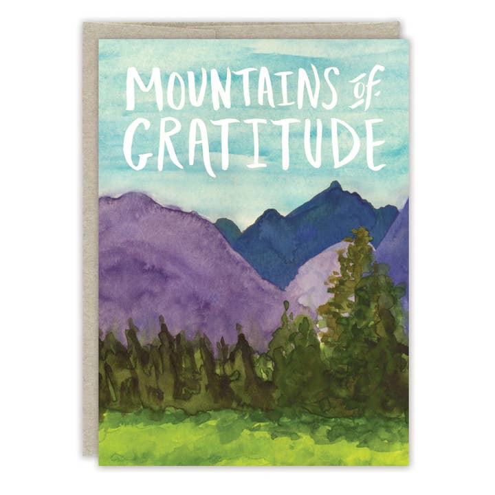 Biely & Shoaf – wholesale Thank you card – Mountains Of Gratitude Thank You Card