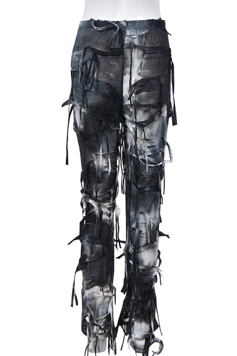 Mccolin - Wholesale Pants - Women's - Distressed Fringe Casual Pants12