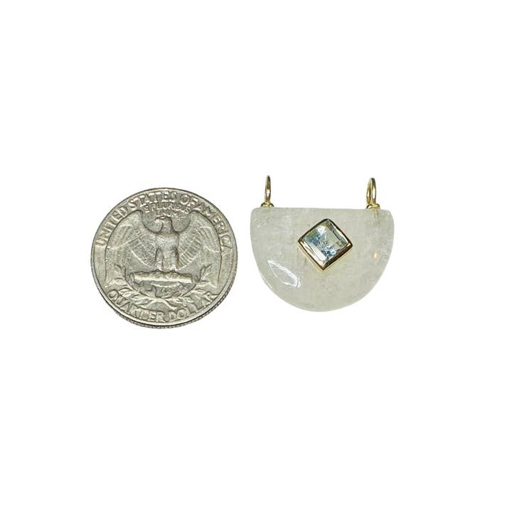 Modern Opus - Wholesale Pendant/Charm Necklace - Labradorite U Topaz NK2