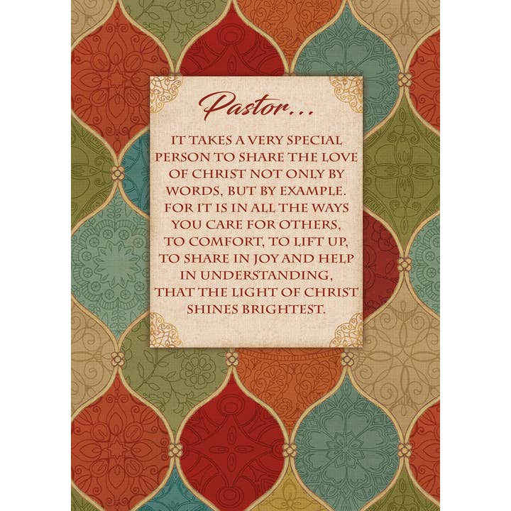Pastor's Mosaic - Faith Ministry Card for wholesale by Legacy