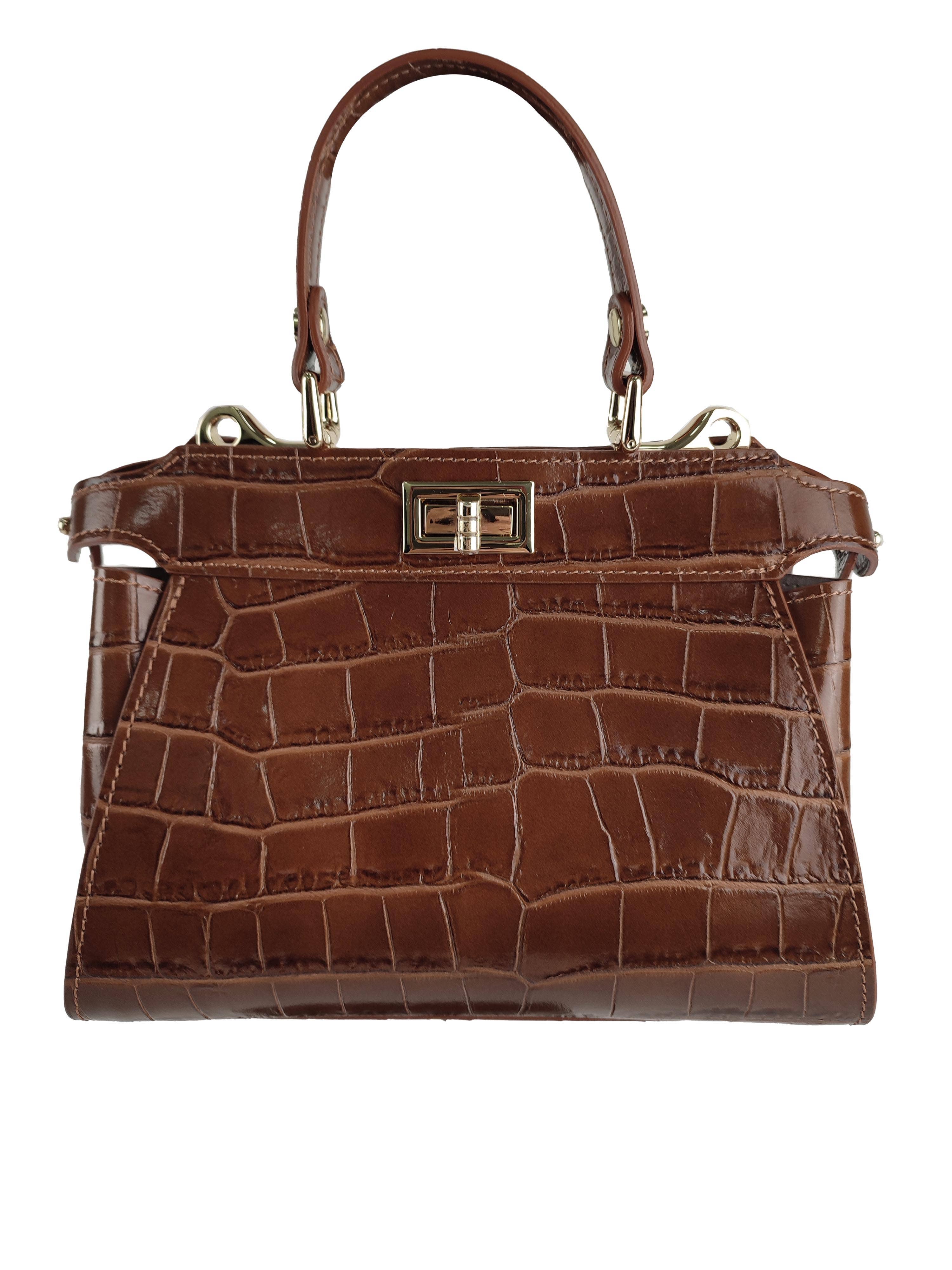 Florence Leather – wholesale Top handle bag – women's – Leather handbag with swivel closure5