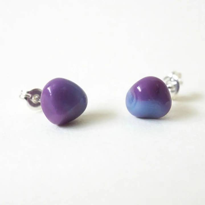 Pebble Großer Ohrstecker für den Großhandel von Verre Modern