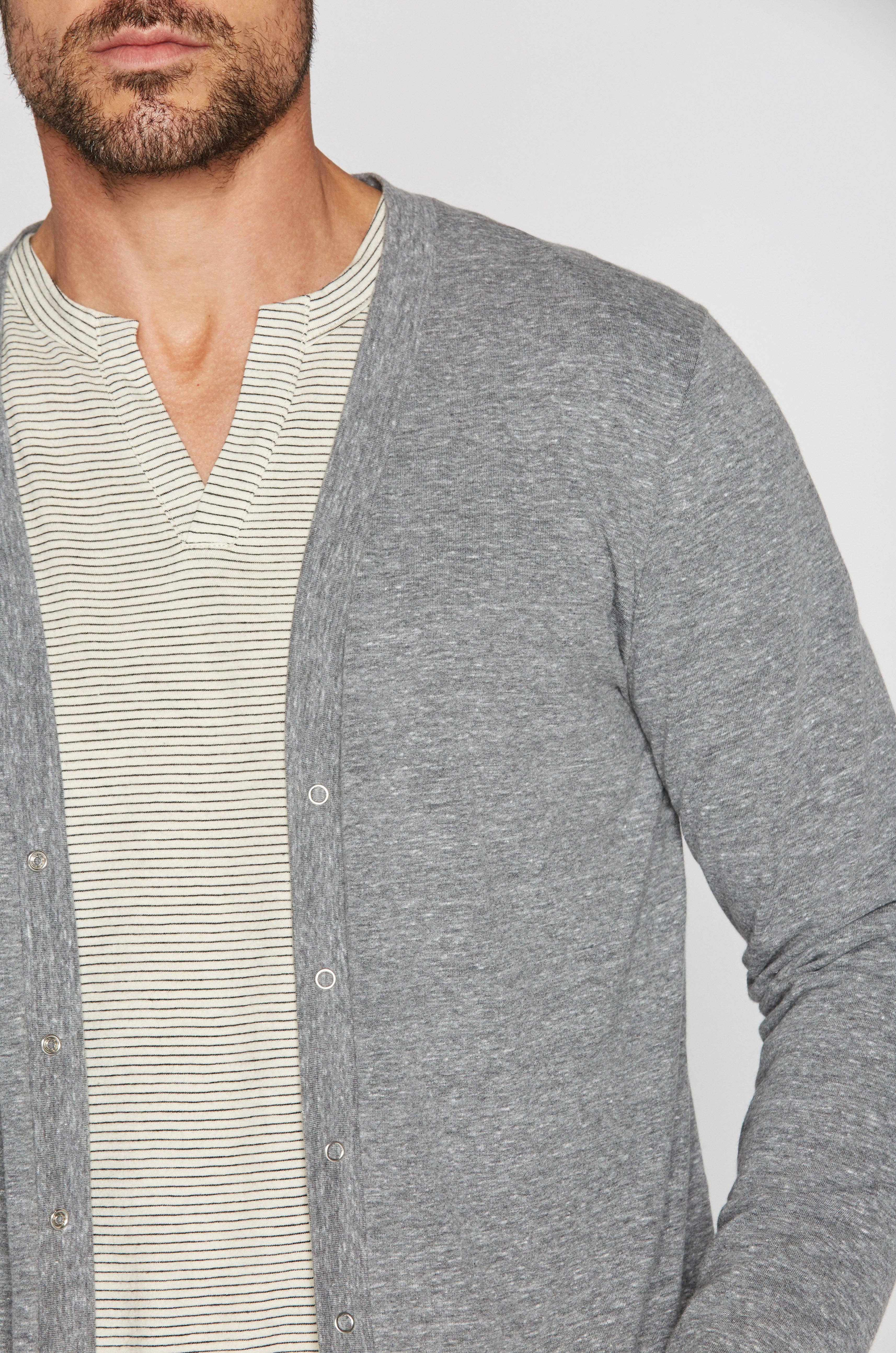 Mika Jaymes - Wholesale Cardigan - Men's - Men's Tri-Blend Cardigan Sweater12