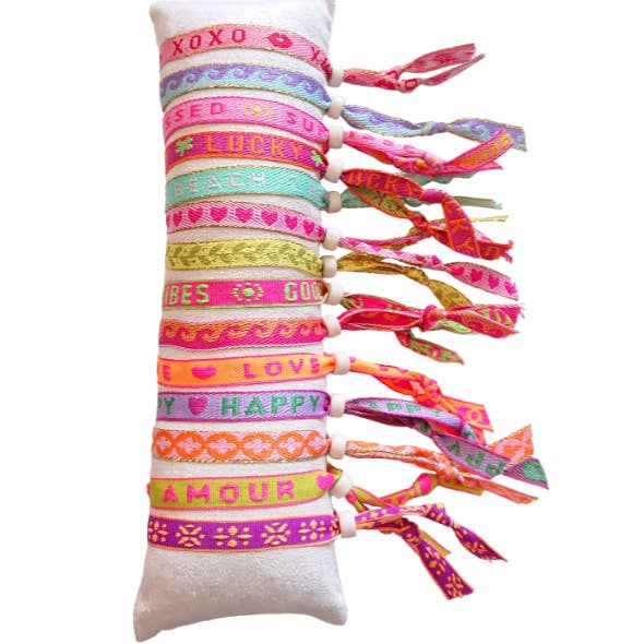 Sansira Jewelry – Großhandel Gewebtes/geflochtenes Armband – Armband-Textband-Display