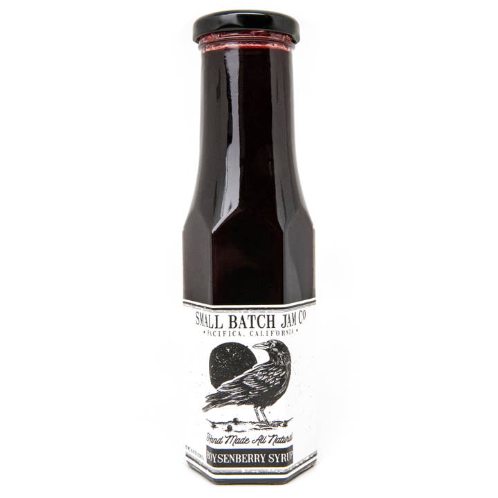 Boysenberry Syrup for wholesale by Small Batch Jam Co.