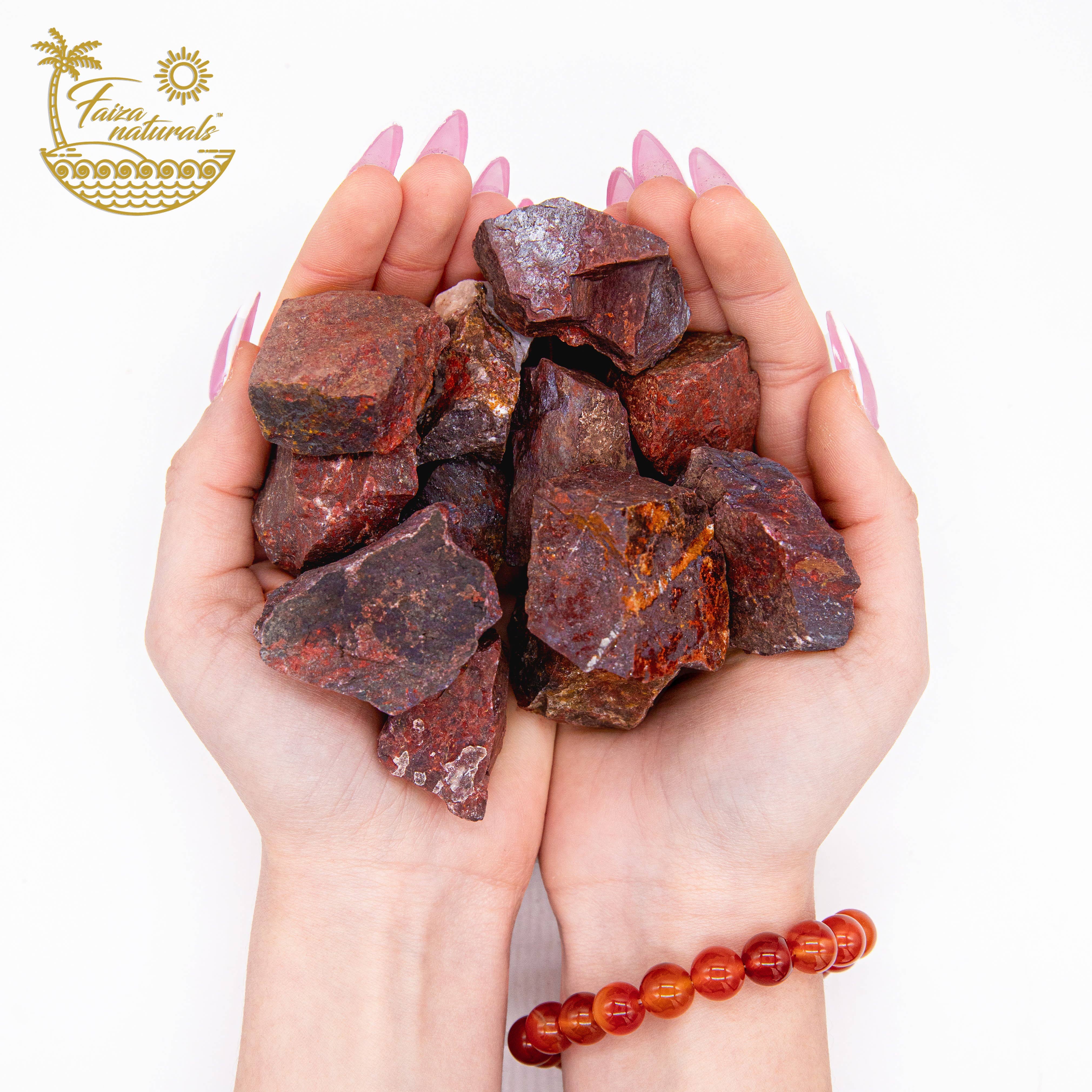 Faiza Naturals – Engroshandel Spirituelle sten og krystaller – Rå drageblodsten krystaller i løs vægt2