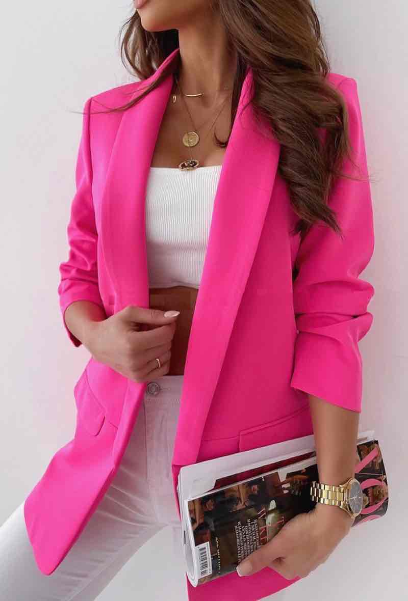 ESTEE BROWN - Wholesale Blazer - Dames - Blazerjack in effen kleur - 564510