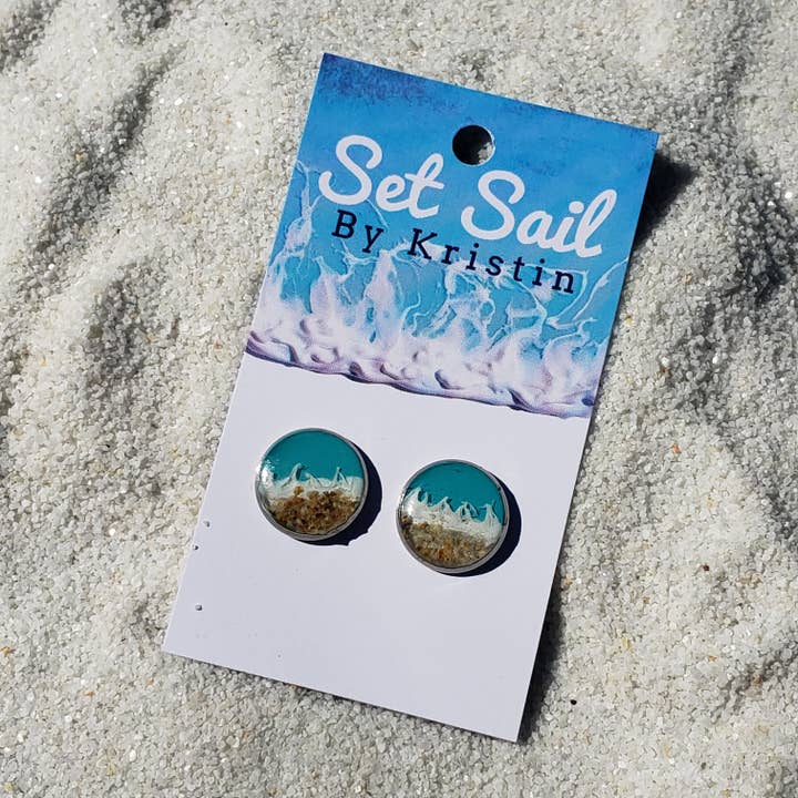 Tacos de resina de playa con bisel para venta al por mayor de Set Sail by Kristin