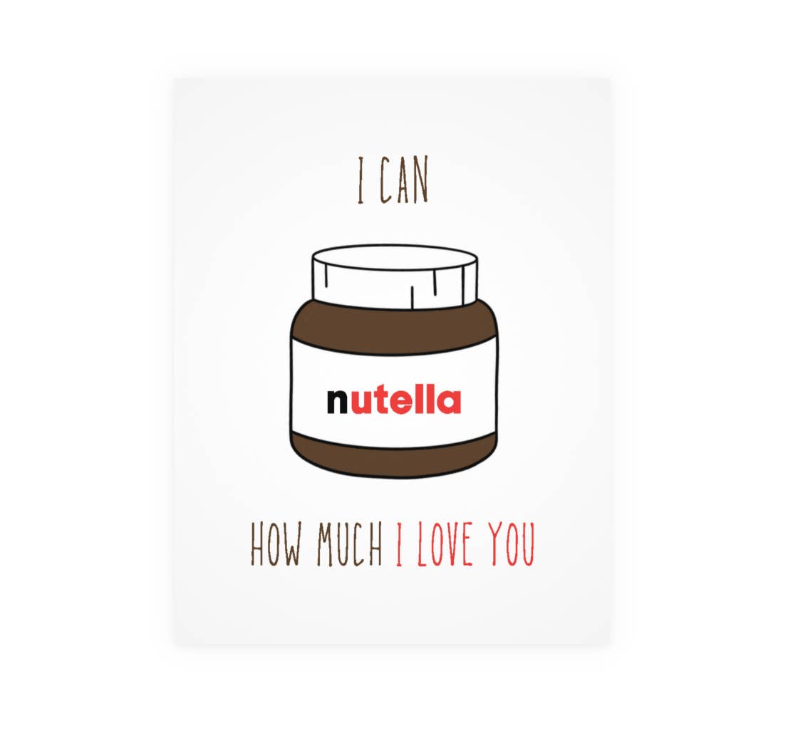 Card Construction Inc. - Wholesale Love Card - Nutella Love