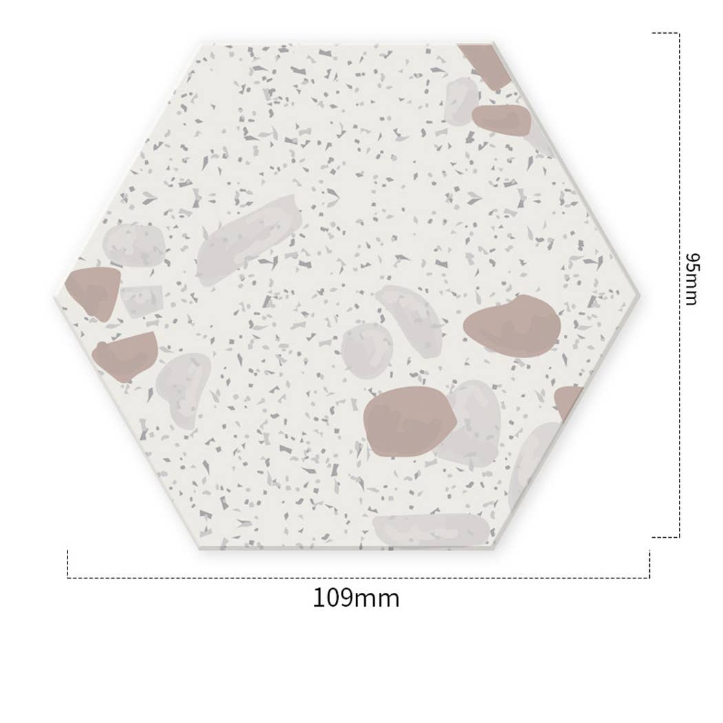 Ailly's garden – wholesale Coasters – Hexagon Diatomite Coaster Fast Absorption Non Slip4