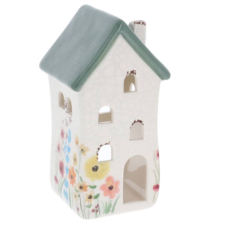 Petite maison de jardin pour bougie chauffe-plat avec porte sauge pour la vente par Joe Davies