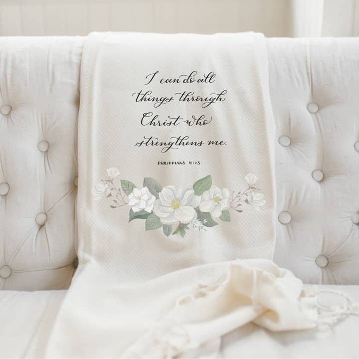 Philippians 4 Throw Blanket for wholesale by DWELL Home Shoppe