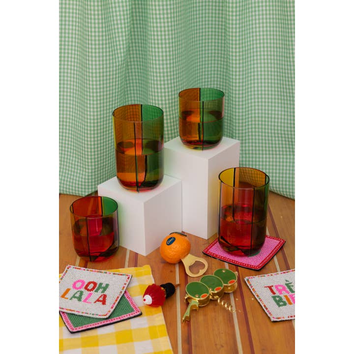 Ban.do - Vente Verres à cocktail/alcool - Verres à whisky, Colorblock1