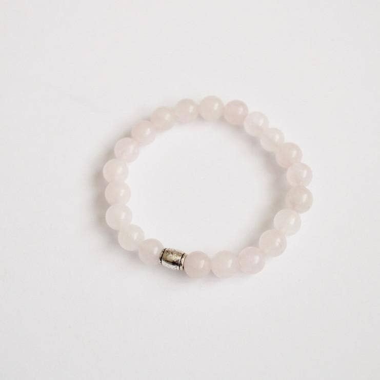 Alora Boutique Inc. - Wholesale Beaded Bracelet - Matte Rose Quartz Gemstone Bracelet | Unconditional love, Self-love, and Kindness3