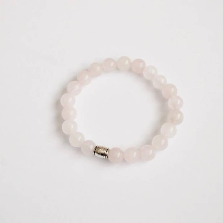 Alora Boutique Inc. - Wholesale Beaded Bracelet - Matte Rose Quartz Gemstone Bracelet | Unconditional love, Self-love, and Kindness3