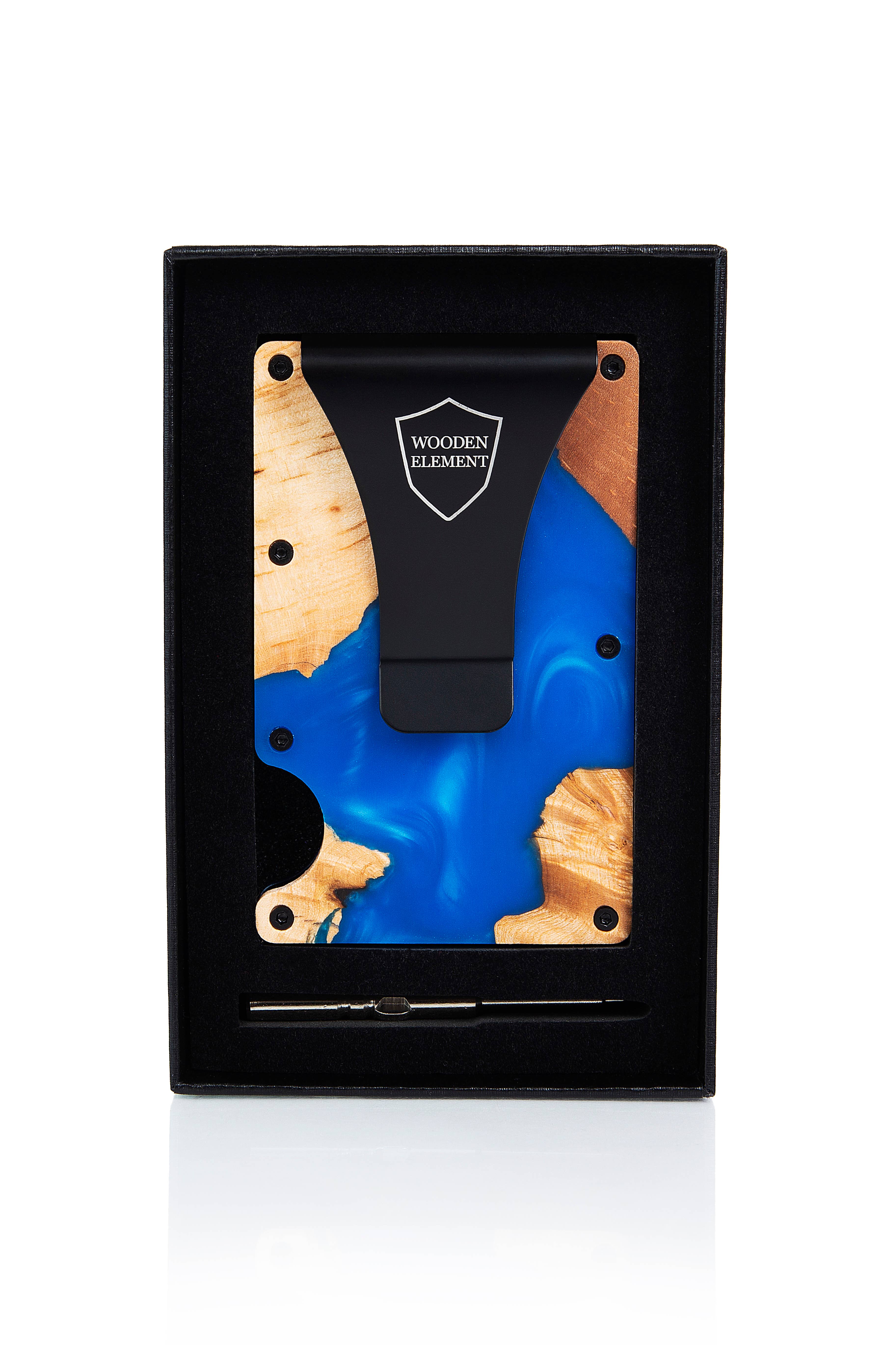 Wooden Element - Vente Présentoir – accessoires - Présentoir à portefeuilles avec 24 portefeuilles en bois et résine13