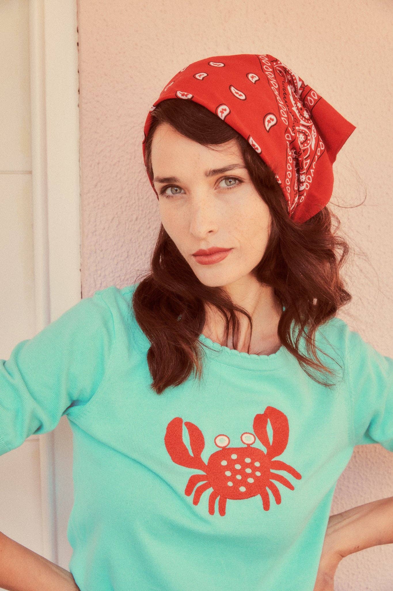 Smile – Engroshandel T-shirt med print - Dame – Top Sardinero Grøn0