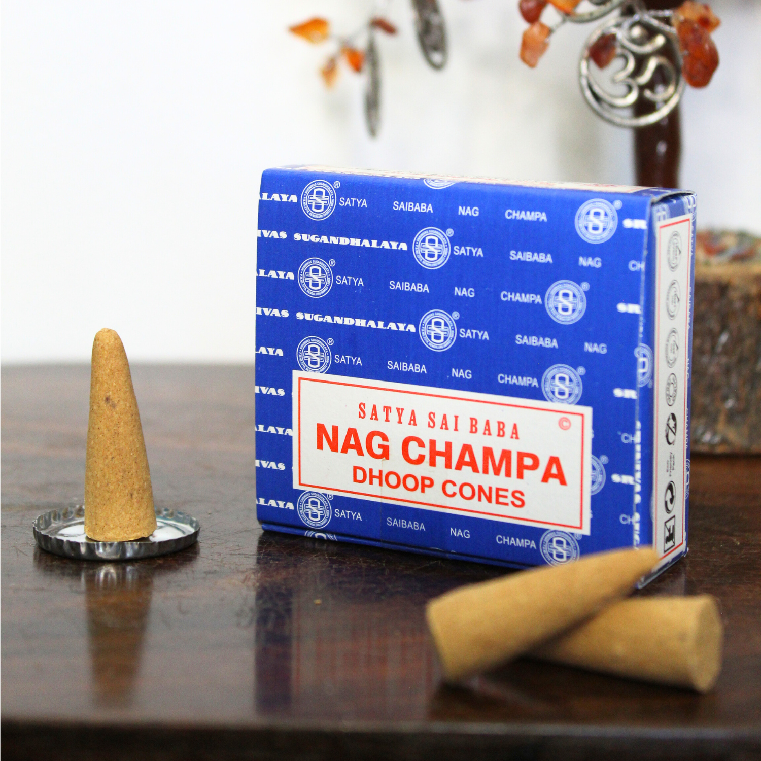 Green Tree – Großhandel Räucherwerk – Satya Nag Champa Räucherkegel, 12 kleine Schachteln3