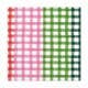 Angle - Wholesale Disposable Napkin - 5" Bev Napkins - Xmas Gingham