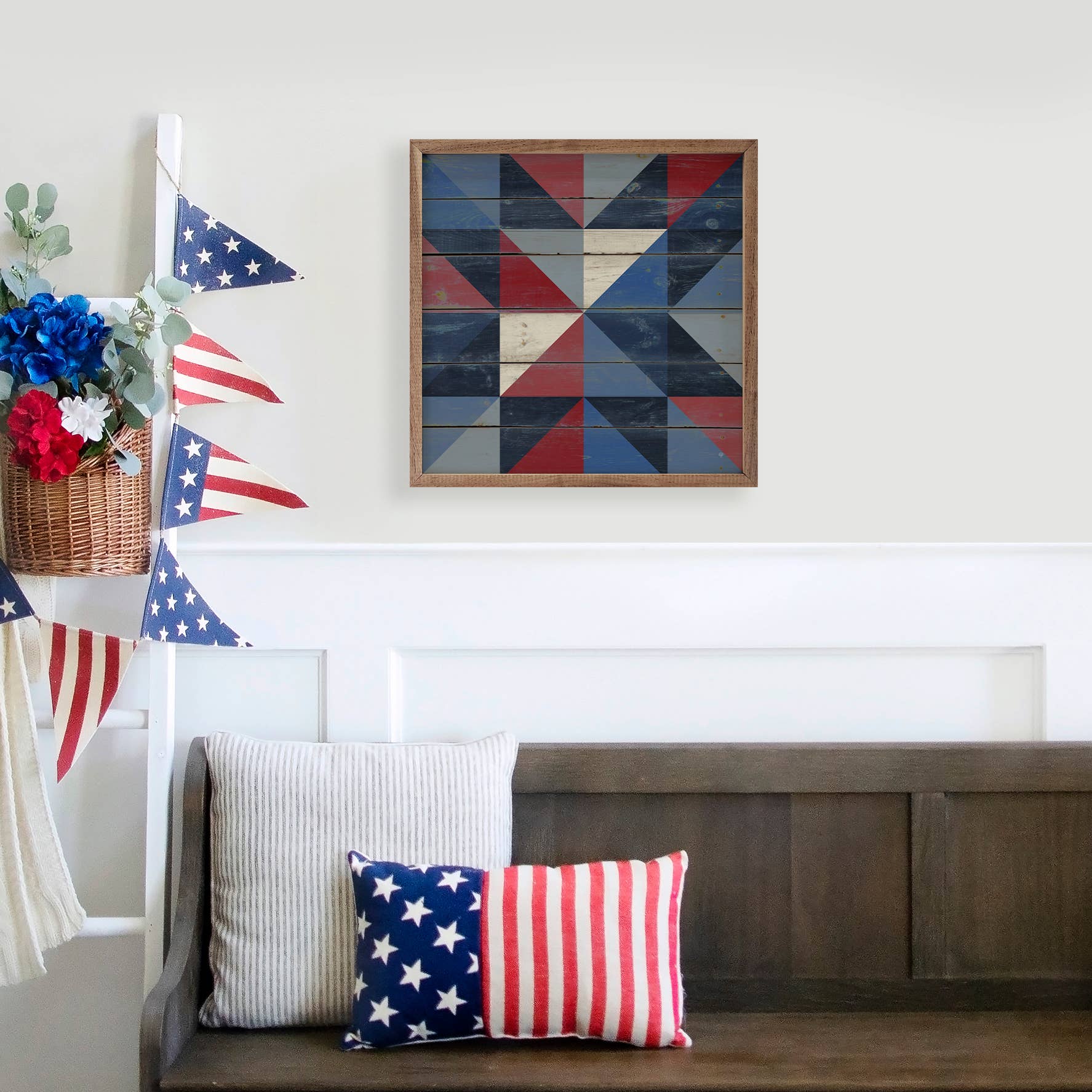 Kendrick Home - Wholesale Sign - Quilt Festive Americana Star2