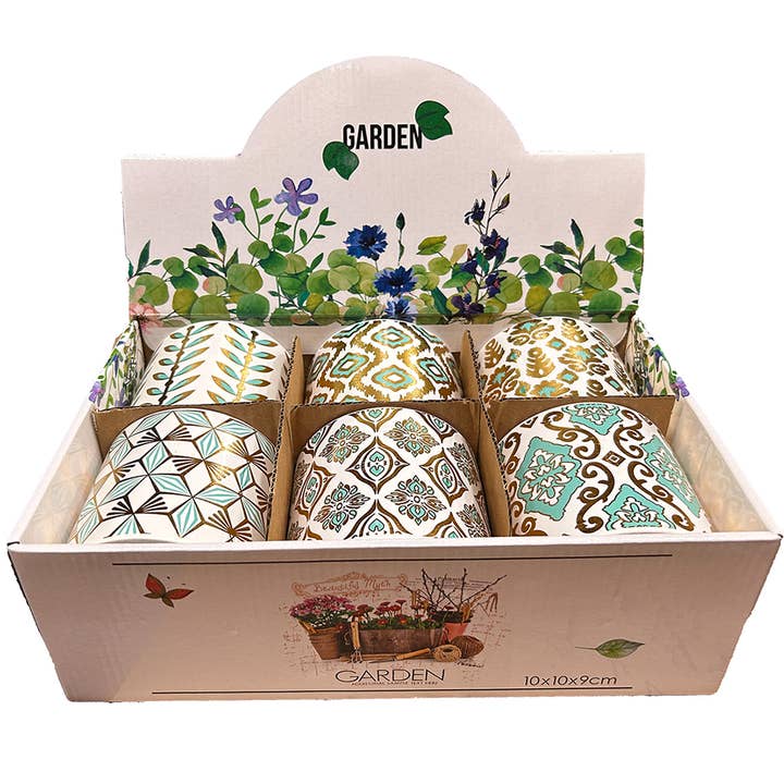 Vasi in Ceramica per Fiori 3,5" Vasi per Piante Decorazione Casa, Set di 6 per la vendita all'ingrosso da parte di Texas Toy Distribution