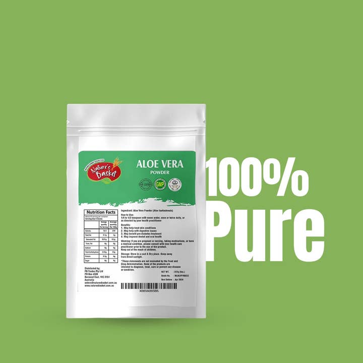 Natures Basket - Wholesale Protein/superfood powder - Nature’s Basket Aloe Vera (Aloe Barbadensis) Powder 227g6