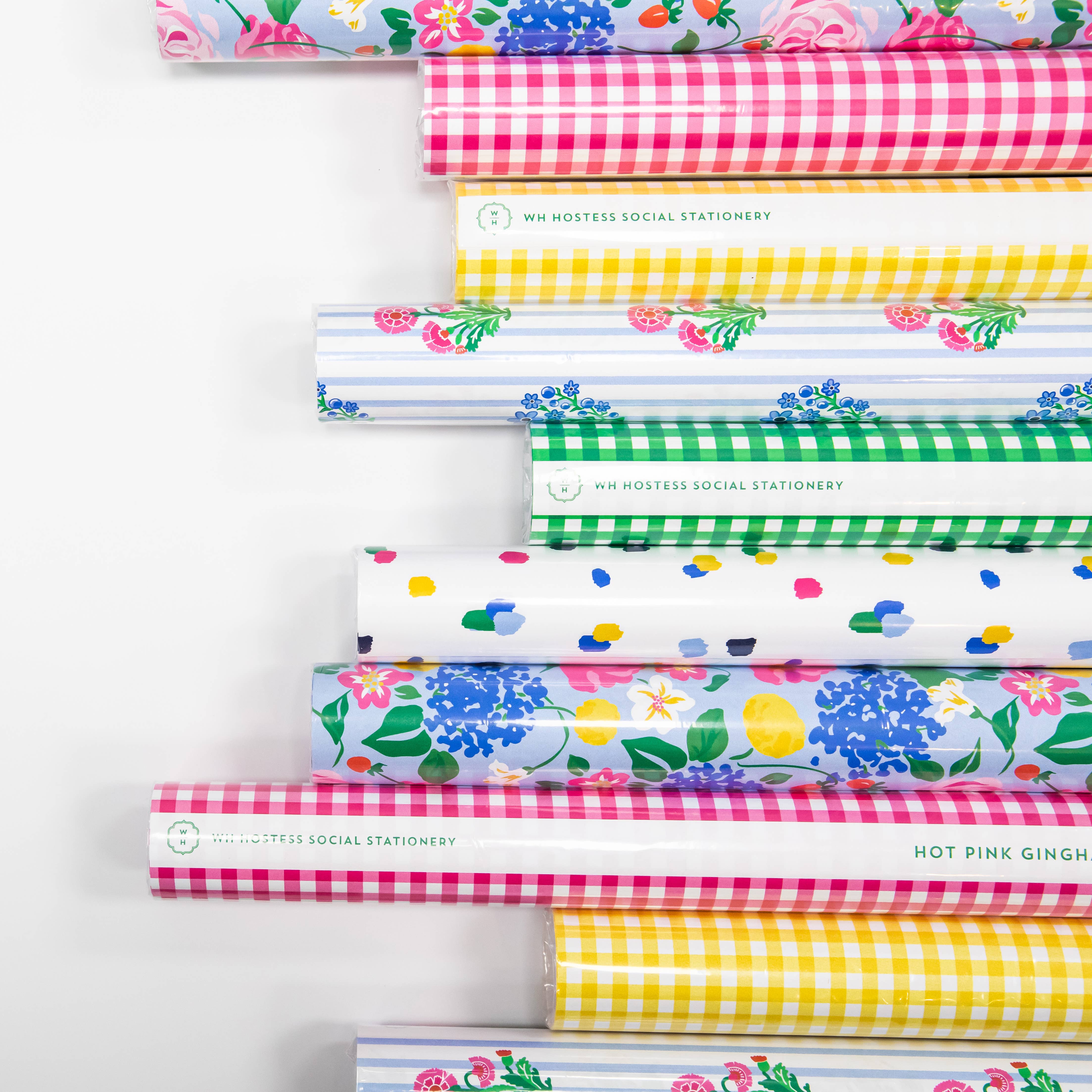 WH Hostess Social Stationery - Wholesale Wrapping Paper Roll - Continuous Roll Gift Wrap | Strawberry Floral4
