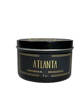 Atlanta Candle Tin for wholesale by Nice Scent Candle Company