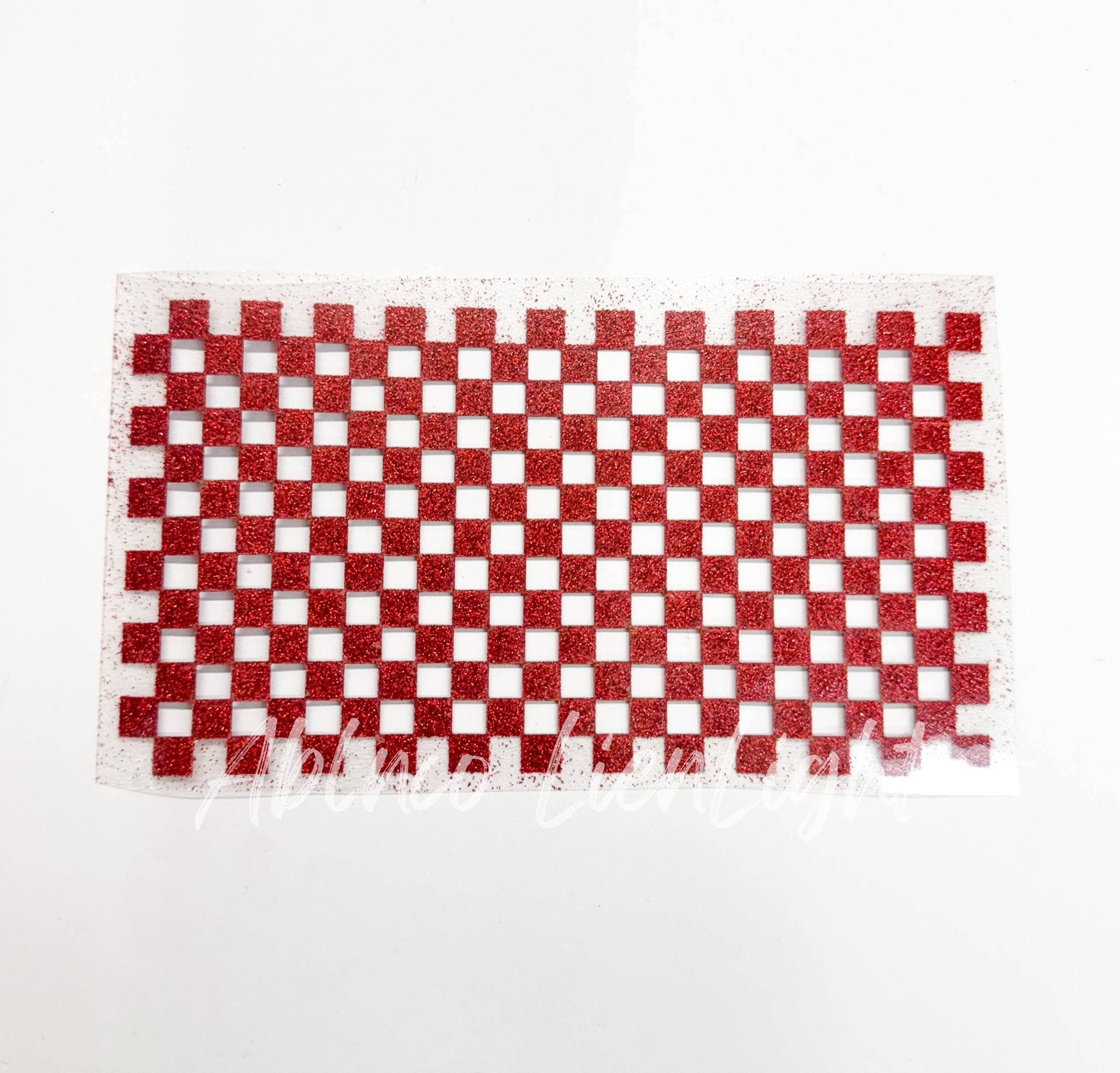 ABLNco - Wholesale Sublimation Transfer - Checkered HTV Glitter Trucker Hat Background Transfer6