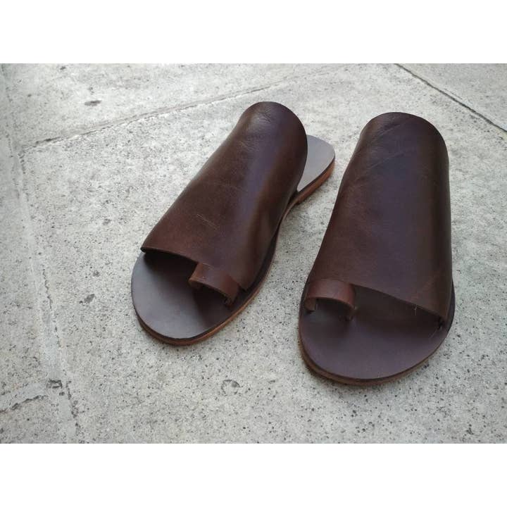 MAVROSANDALS - Venta al por mayor Sandalias - Hombre - VENTA, Sandalias de cuero negro, Sandalias hechas a mano, Sandalias planas2