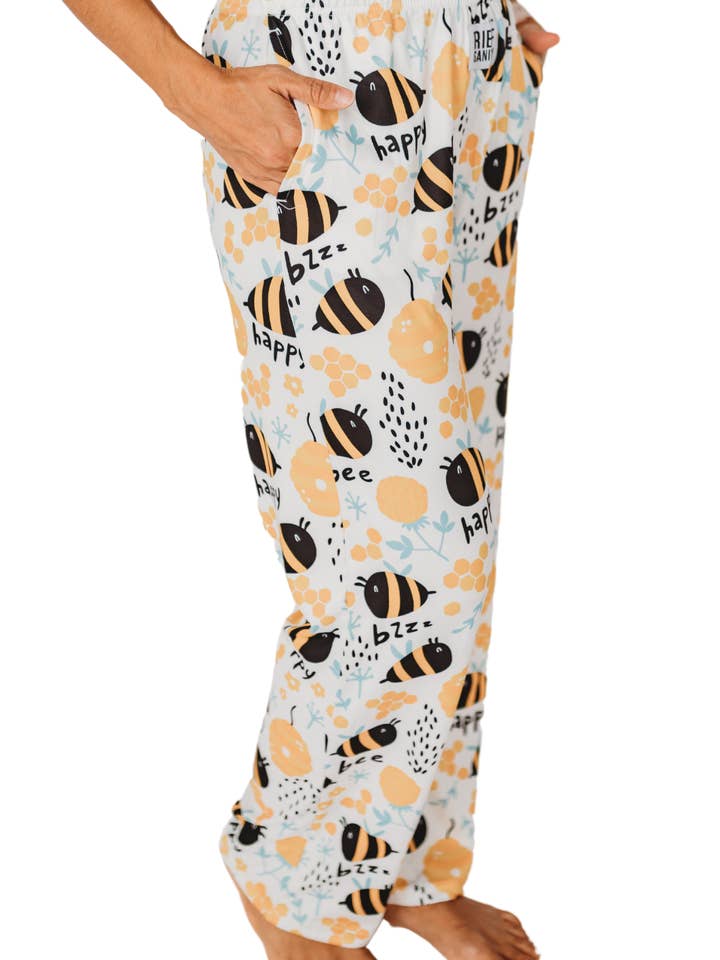 BRIEF INSANITY - Wholesale Lounge Sweatpants/Joggers - Women's - Honey Bee Lounge Pants