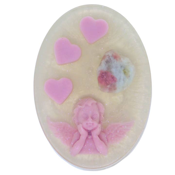 Pink Tourmaline Soap for wholesale by Witch Baby Soap